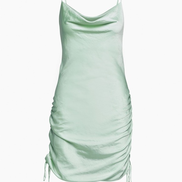 Wilfred Silk Mini Dress - (One in Green, One in Salmon) - Picture 6 of 8